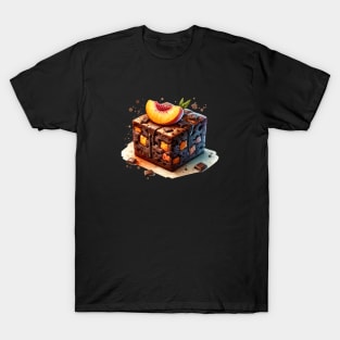 Brownie Peaches Kawaii Sweet Yummy Vintage Salted Breakfast T-Shirt